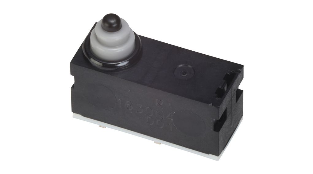 Mikrobrytare, D2AW-R, 100mA, 1NO, 1N, Stiftkolv